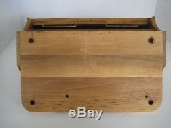 Vtg CROSS brand Pens / Pencils Advertising Wood Counter Top Display Case LOCKS