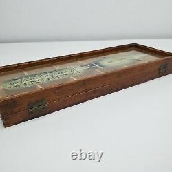 Vtg C. Howard Hunt Pen Co Wood Display Case Box & 115 Assorted Nibs R. Esterbrook