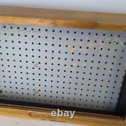 Vtg Case XX Cutlery Wood Countertop Knife Store Display Slant Front Pegboard