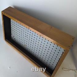 Vtg Case XX Cutlery Wood Countertop Knife Store Display Slant Front Pegboard