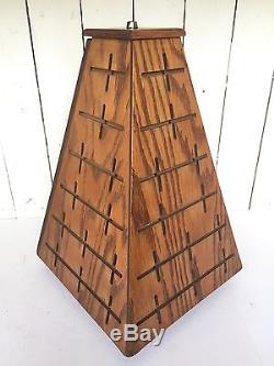 Vtg Great American Belt Buckle General Store Rotating Pyramid Wood Display Case