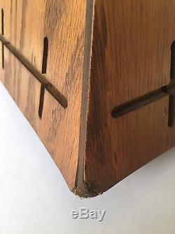 Vtg Great American Belt Buckle General Store Rotating Pyramid Wood Display Case