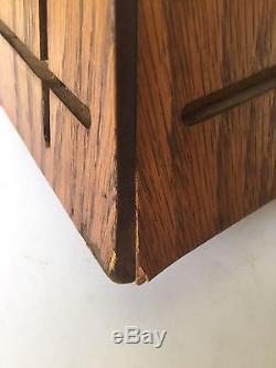 Vtg Great American Belt Buckle General Store Rotating Pyramid Wood Display Case