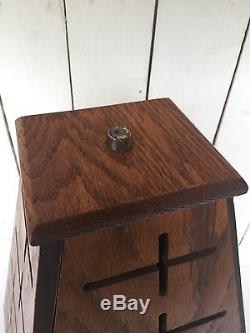 Vtg Great American Belt Buckle General Store Rotating Pyramid Wood Display Case