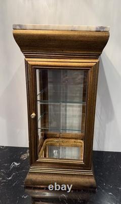 Vtg Horchow Creazioni Vitrine Italian Wood Display Case Curio Cabinet 1970 (2)