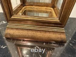 Vtg Horchow Creazioni Vitrine Italian Wood Display Case Curio Cabinet 1970 (2)
