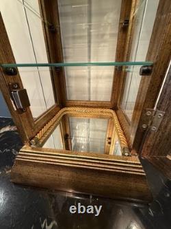 Vtg Horchow Creazioni Vitrine Italian Wood Display Case Curio Cabinet 1970 (2)