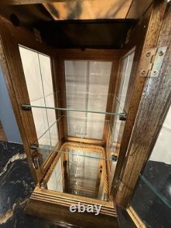 Vtg Horchow Creazioni Vitrine Italian Wood Display Case Curio Cabinet 1970 (2)