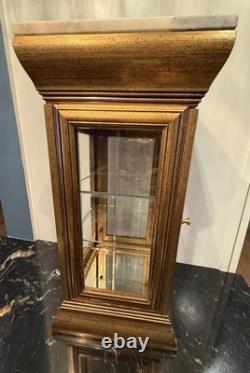 Vtg Horchow Creazioni Vitrine Italian Wood Display Case Curio Cabinet 1970 (2)