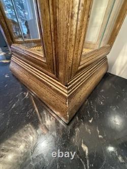 Vtg Horchow Creazioni Vitrine Italian Wood Display Case Curio Cabinet 1970 (2)