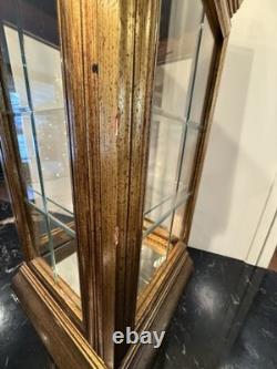 Vtg Horchow Creazioni Vitrine Italian Wood Display Case Curio Cabinet 1970 (2)
