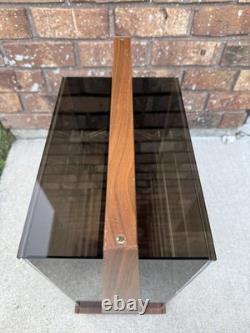 Vtg Krementz Countertop Jewelry Display Case Spinning Wood & AcrylicGREAT