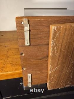 Vtg Krementz Countertop Jewelry Display Case Spinning Wood & AcrylicGREAT