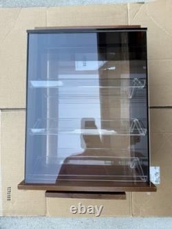 Vtg Krementz Countertop Jewelry Display Case Spinning Wood & AcrylicGREAT