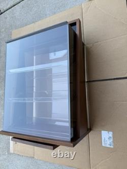 Vtg Krementz Countertop Jewelry Display Case Spinning Wood & AcrylicGREAT