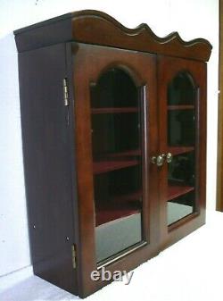 Vtg Large Wood 4 tier Jewelry Armoire bureau dresser top Cabinet Storage chest