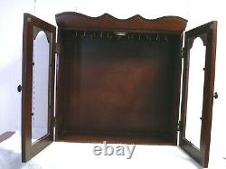 Vtg Large Wood 4 tier Jewelry Armoire bureau dresser top Cabinet Storage chest