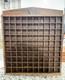 Vtg Miniatures Display Case Cabinet Wood Sliding Plexiglass Front 100 Cubbies