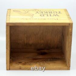 Vtg Rare Wild Turkey Pure Kentucky Bourbon Whiskey Display Case Wood Crate, Box