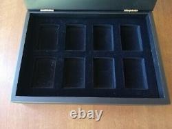 Vtg Rare Zippo Wood Collection Storage Display Case Cabinet Box For 8 Lighters