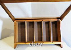 Vtg Remington Du Pont Hi-Speed 22s Kleanbore Wood Display Case Counter Table Top