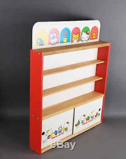 Vtg Sanrio HELLO KITTY Wall Display Cabinet Collectible Figure Toy Shelf Case