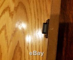 WOODEN BASEBALL BAT DISPLAY CASE Holds 2 Bats Oak acrylic wood