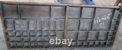 WOOD LETTERPRESS TRAY PRINTERS storage organizer DRAWER DISPLAY CASE 33 -1