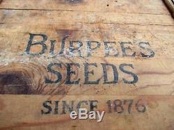W. ATLEE BURPEE CO. General Store Burpee Seed Storage Wood Chest Box ALL ORIGINA
