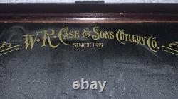 W. R. Case & Sons Cutlery Co. 13 Lockable Cherry Wood Knife Display Case