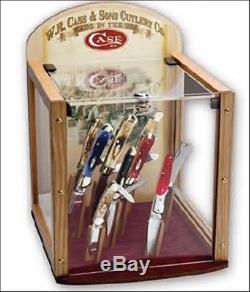 W. R. Case original cherry wood magnetic knife display box cabinet no knives