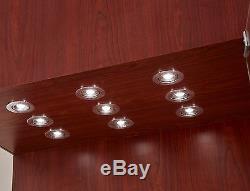 Wall Display Showcase Store Fixture Real Wood Veneer Assembled WithLights