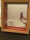 Wall Hanging Wood Curio Cabinet Display Case Glass Shelves Mirror Hollywood Mcm
