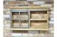 Wall Mounted Display Cupboard Industrial Style Storage Unit Shelving Cabinet New