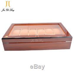 Watch Cases for Men 12 Slots Solid Wood Storage Organizer Display Box Exquisite