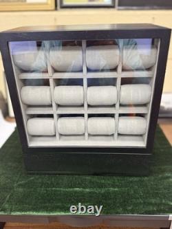 Watch Display Case with Glass Front/Storage Drawers/ WITH Timex Indiglo Watches