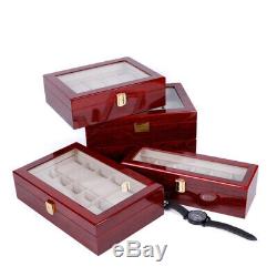 Watch Display Grids Storage Box Jewelry Collection Case Organiser Holder Gift AU