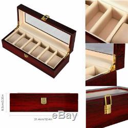 Watch Display Grids Storage Box Jewelry Collection Case Organiser Holder Gift AU
