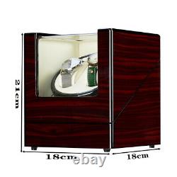 Watch Winder Automatic Rotation Wood Display Case Storage Electric Watch Winder