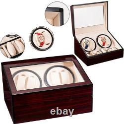 Watch Winder Automatic Rotation Wood Display Case Storage Electric Watch Winder