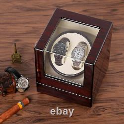 Watch Winder Box Display Wood Organizer Case Double Luxury Double Automatic BB1