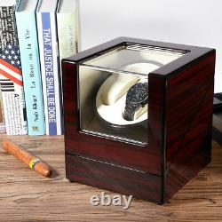 Watch Winder Box Display Wood Organizer Case Double Luxury Double Automatic BB1