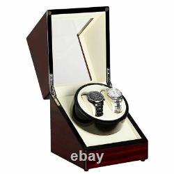 Watch Winder Box Display Wood Organizer Case Double Luxury Double Automatic BB1