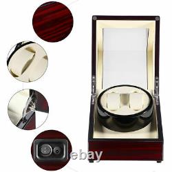 Watch Winder Box Display Wood Organizer Case Double Luxury Double Automatic BB1