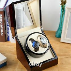 Watch Winder Box Display Wood Organizer Case Double Luxury Double Automatic BB1