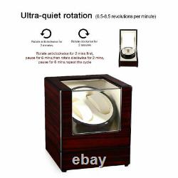 Watch Winder Box Display Wood Organizer Case Double Luxury Double Automatic BB1