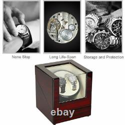 Watch Winder Box Display Wood Organizer Case Double Luxury Double Automatic BB1