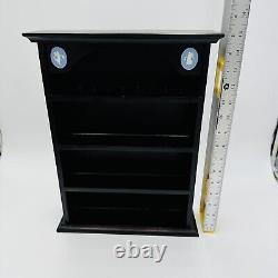 Wedgwood Wood Display Shelf Jasperware Dancing Hour Black Cabinet Case England