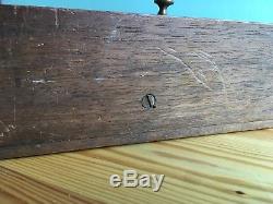 Weighted Antique Mahogany Pocket Watch Display Case Storage Box Glass Fronted