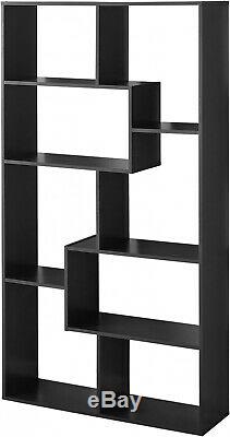 White 8-Cube Bookcase Modern Home Office Tall Wooden Storage Organizer Display